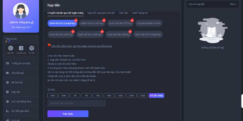 Nạp Tiền EE88 - Các Phương Thức Nạp Nhanh Và An Toàn 6 Nạp tiền EE88 bằng hình thức chuyển khoản